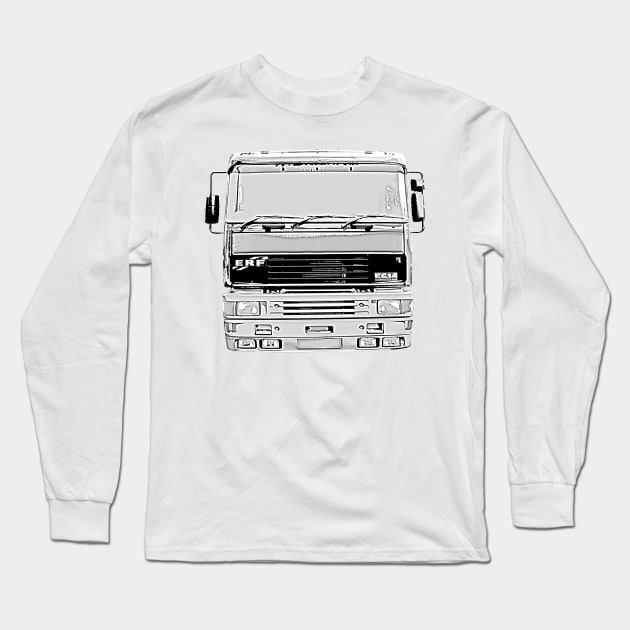 ERF EC14 1990s classic heavy lorry Long Sleeve T-Shirt by soitwouldseem